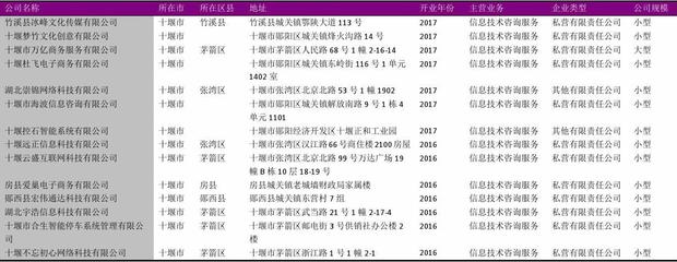 十堰市信息技术咨询公司名录2018版111家