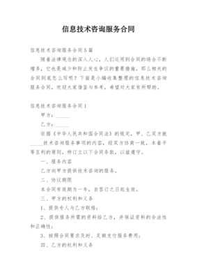 信息技术咨询服务合同_9